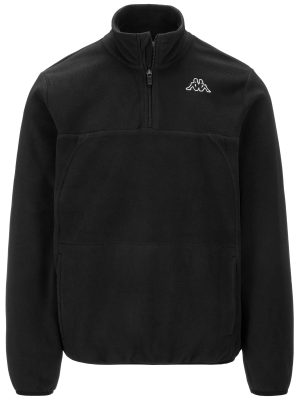 LOGO  SAUSTE SLIM - Fleece - Jumper - Man - BLACK