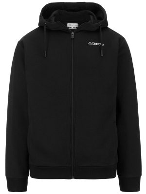 LOGO FEFFOX - Fleece - Hoodie Full Zip - Man - BLACK