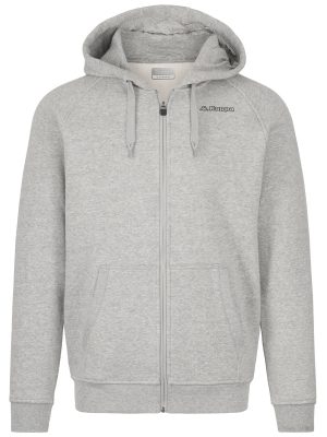 LOGO SUN OR - Fleece - Jacket - Man - GREY MD MEL-BLACK