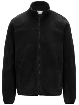 LOGO WIND - Fleece - Jacket - Man - BLACK