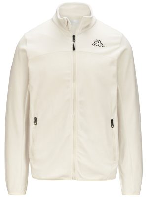 LOGO WIND - Fleece - Jacket - Man - WHITE OFF
