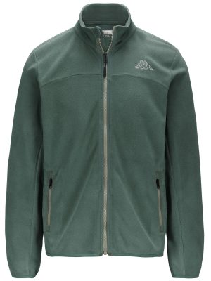 LOGO WIND - Fleece - Jacket - Man - GREEN DUCK-GREY NEUTRAL