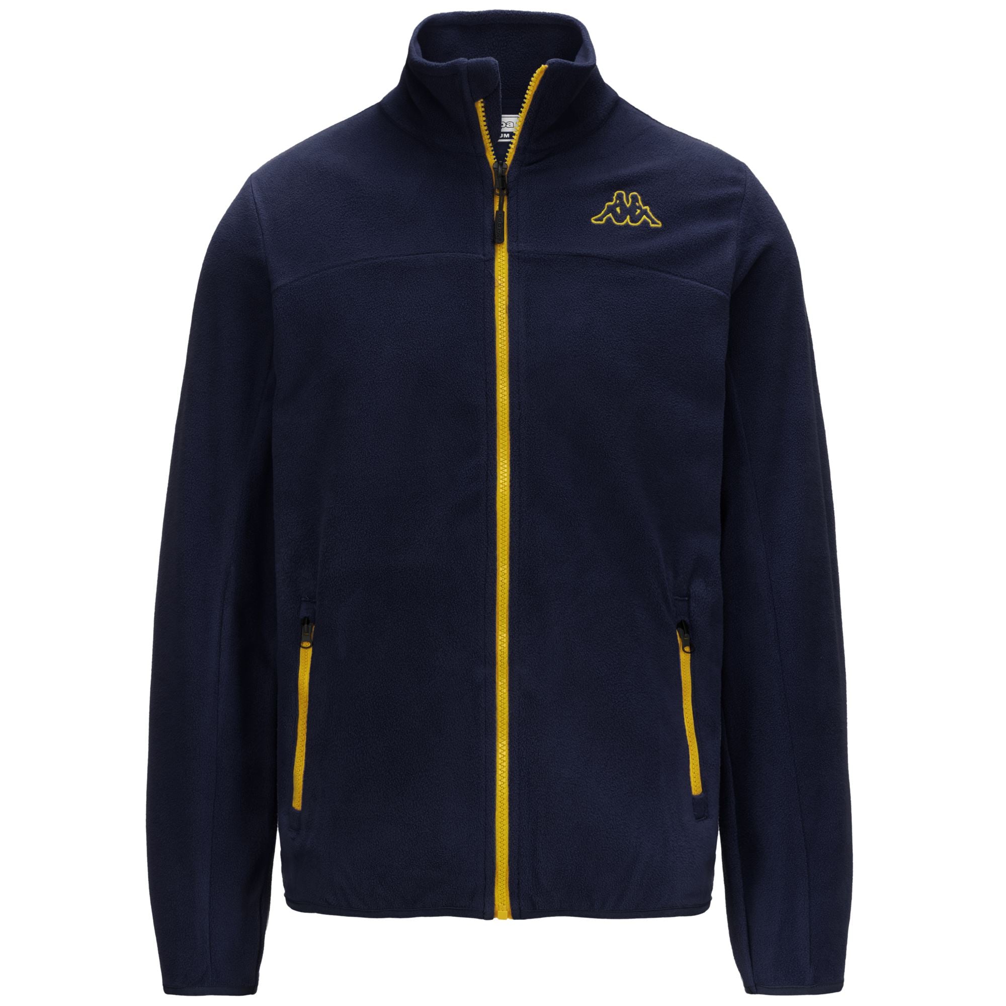 LOGO WIND - Fleece - Jacket - Man - BLUE DK-YELLOW