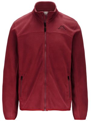 LOGO WIND - Fleece - Jacket - Man - RED RODODENDRO