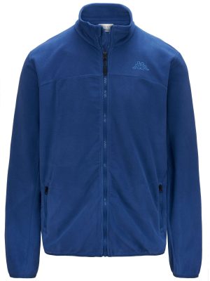 LOGO WIND - Fleece - Jacket - Man - BLUE