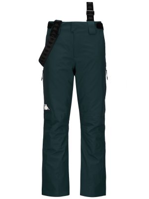 864 - Pants - Sport Trousers - Man - Green Darkes-Black
