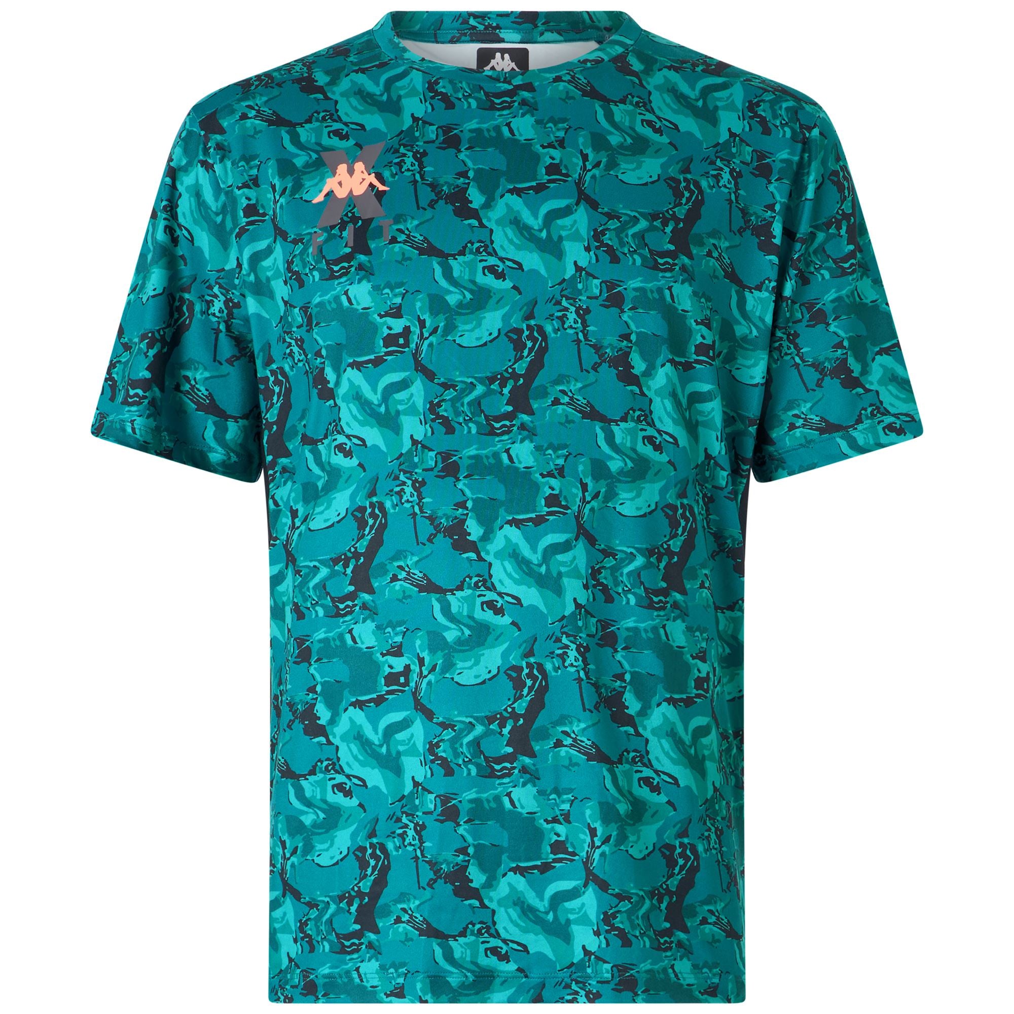 KOMBAT WKT GEKOVO - Active Jerseys - T-Shirt - Man - BLUE ALEXANDRITE-BLUE PETROL-GREEN BLUISH-GREEN LATIGO-BLACK