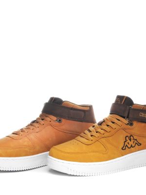 LOGO MASERTA 4 MD - Sneakers - Mid Cut - Unisex - YELLOW TAN-BROWN