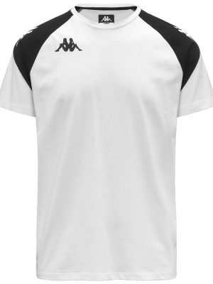 KAPPA4FOOTBALL   LACCIO - T-ShirtsTop - T-Shirt - Man - WHITE-BLACK