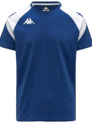 KAPPA4FOOTBALL   LACCIO - T-ShirtsTop - T-Shirt - Man - BLUE SAPPHIRE-WHITE