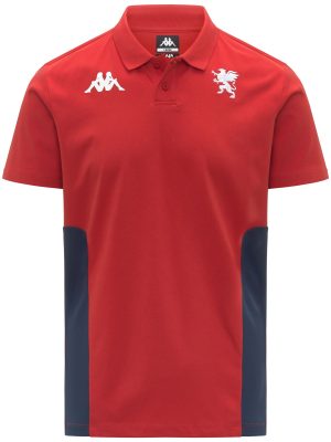 MINDITTI GENOA - Polo Shirts - Polo - Man - RED-BLUE DK