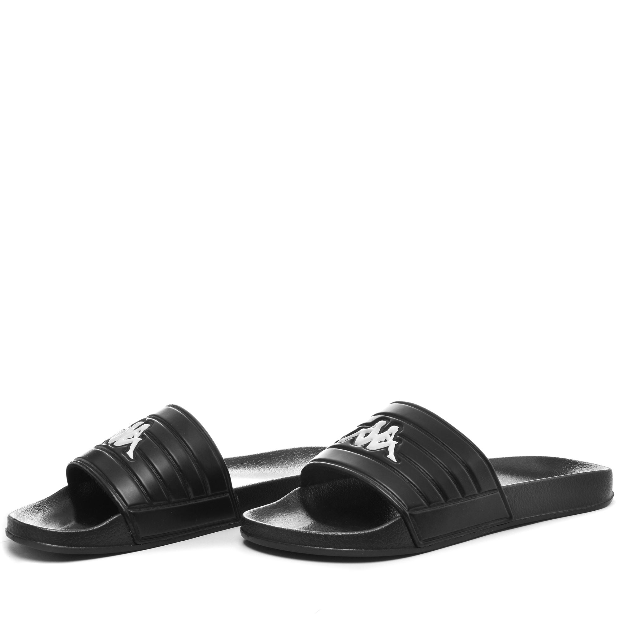 LOGO SARTY - Flip-Flops - Stripe - Unisex - BLACK-WHITE-WHITE