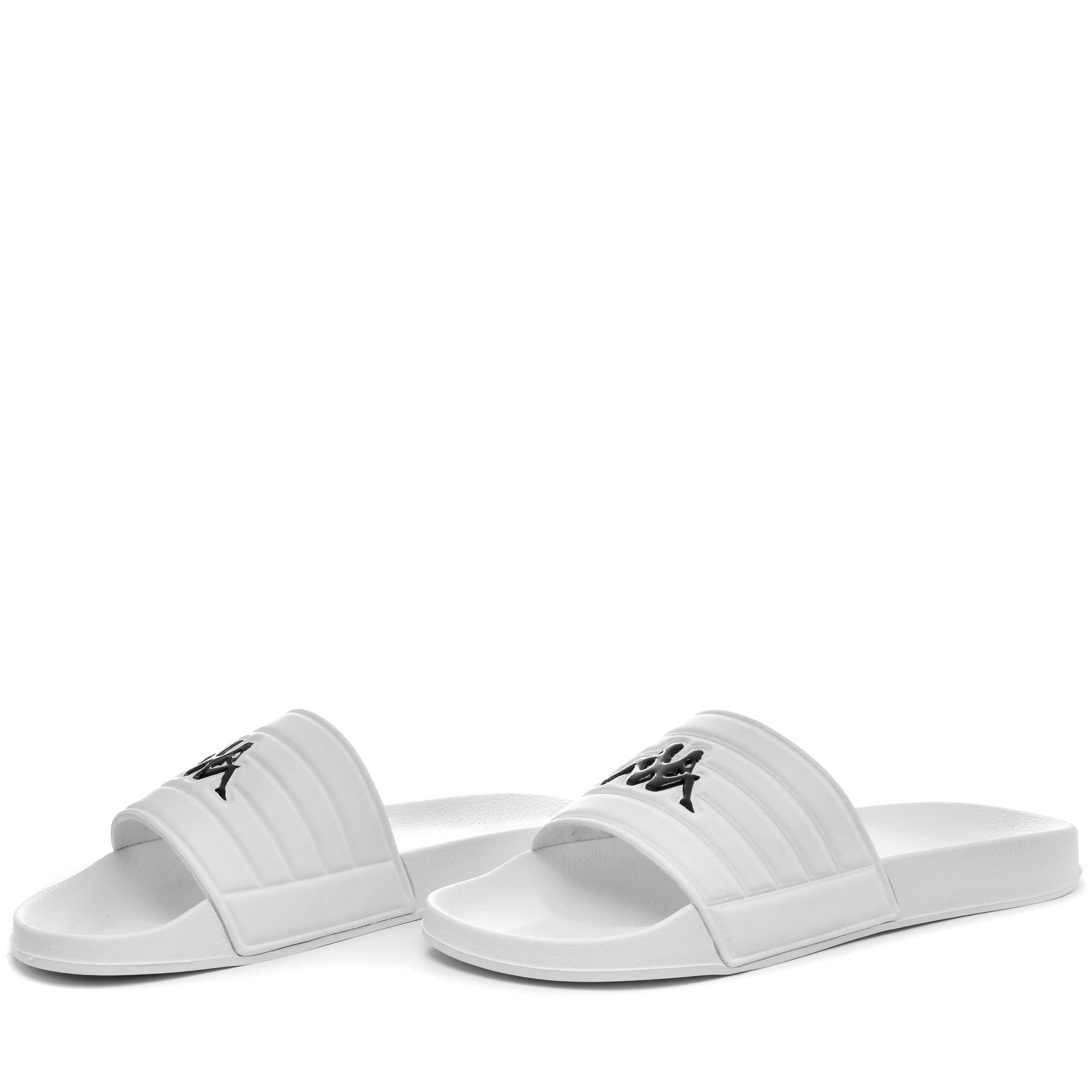 LOGO SARTY - Flip-Flops - Stripe - Unisex - WHITE-BLACK-BLACK