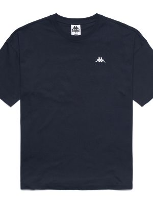 OLMIA - T-Shirts & Top - T-Shirt - Man - Blue Iris-White