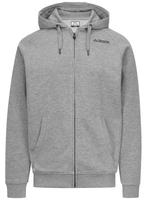 LOGO  SUN RY - Fleece - Jacket - Man - GREY MD MEL-BLACK
