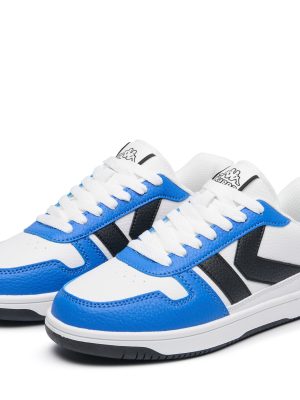 LOGO KARUSHI - Sneakers - Low Cut - Unisex - WHITE-BLUE SAPPHIRE