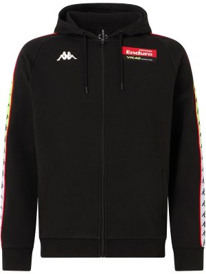 222 BANDA  TAJA VR46 TRAVEL - Fleece - Hoodie Full Zip - Man - BLACK