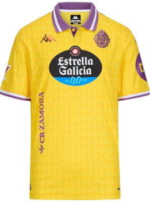 KOMBAT 2026 THIRD REAL VALLADOLID - Active Jerseys - Shirt - Man - YELLOW-VIOLET-WHITE-SPONSOR 2