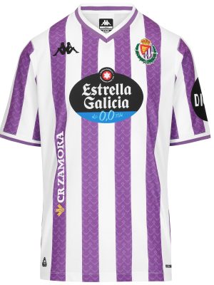KOMBAT 2026 HOME REAL VALLADOLID - Active Jerseys - Shirt - Man - WHITE-VIOLET-SPONSOR 2