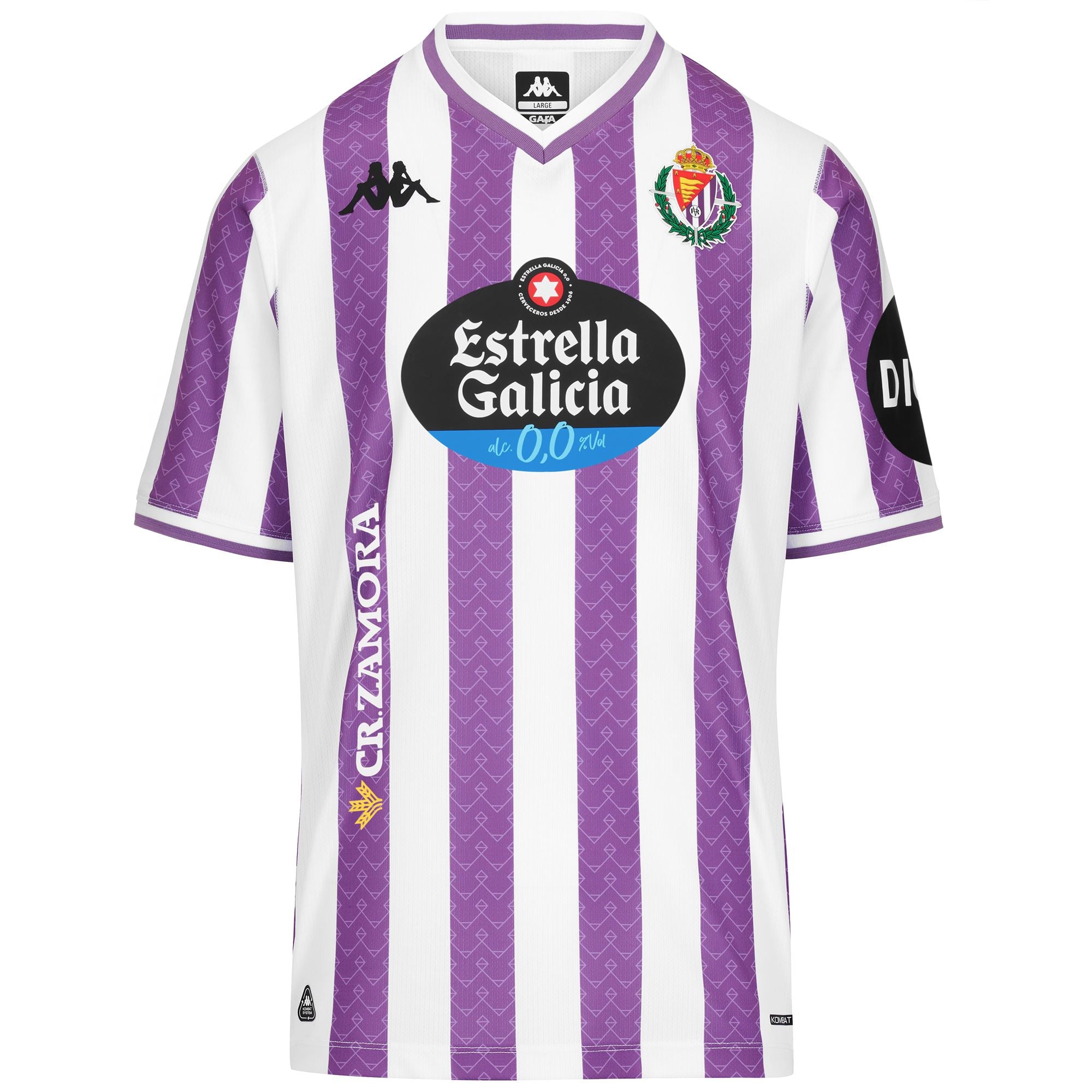 KOMBAT 2026 HOME REAL VALLADOLID - Active Jerseys - Shirt - Man - WHITE-VIOLET-SPONSOR 2