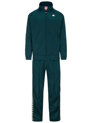 222 BANDA DUEDUEDUE - Sport Suits - TRACKSUIT - Man - GREEN DK-WHITE MILK