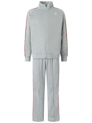 222 BANDA DUEDUEDUE - Sport Suits - TRACKSUIT - Man - GREY-WHITE ANTIQUE-RED