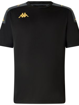 KAPPA4FOOTBALL GIANTO - Active Jerseys - Shirt - Man - BLACK-GREY DK