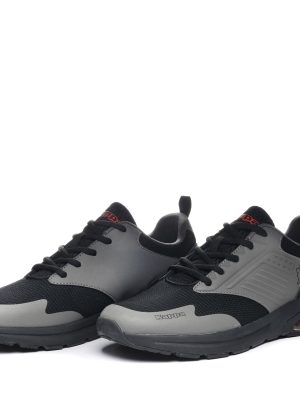 LOGO MYAGI - Sneakers - Low Cut - Man - BLACK-GREY DK-RED