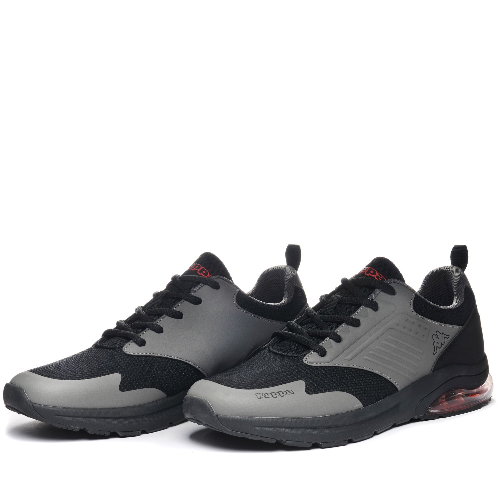 LOGO MYAGI - Sneakers - Low Cut - Man - BLACK-GREY DK-RED