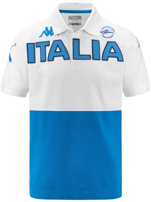 EROI POLO ITALIA FICK - Polo Shirts - Polo - Man - WHITE-AZURE