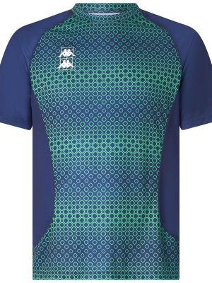 KOMBAT PADEL FUGOSI - Active Jerseys - Shirt - Man - BLUE TWILIGHT-BLUE SAPPHIRE-GREEN FLUO
