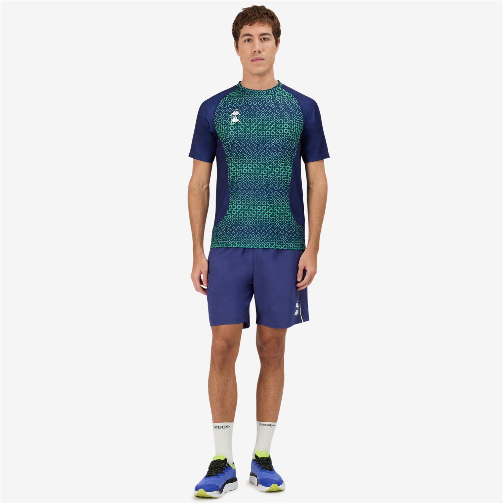 KOMBAT PADEL FUGOSI - Active Jerseys - Shirt - Man - BLUE TWILIGHT-BLUE SAPPHIRE-GREEN FLUO - Image 7
