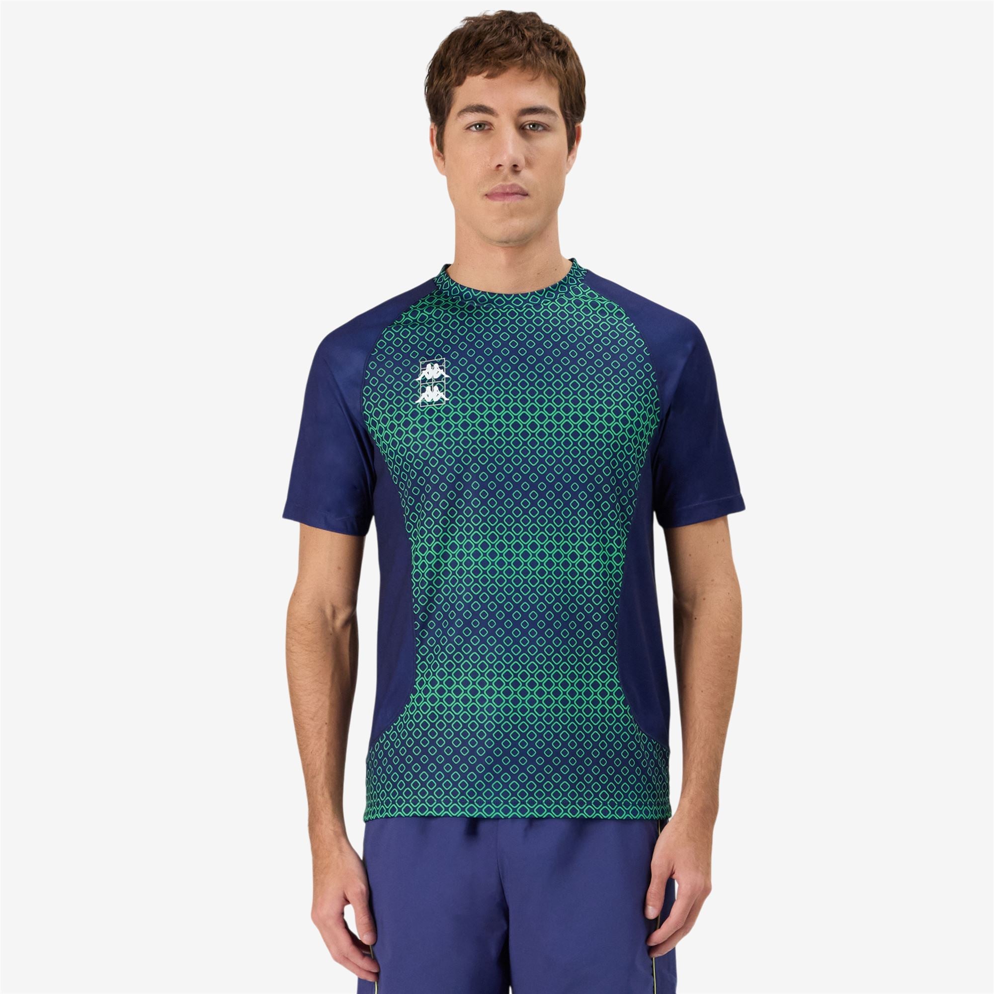 KOMBAT PADEL FUGOSI - Active Jerseys - Shirt - Man - BLUE TWILIGHT-BLUE SAPPHIRE-GREEN FLUO - Image 4