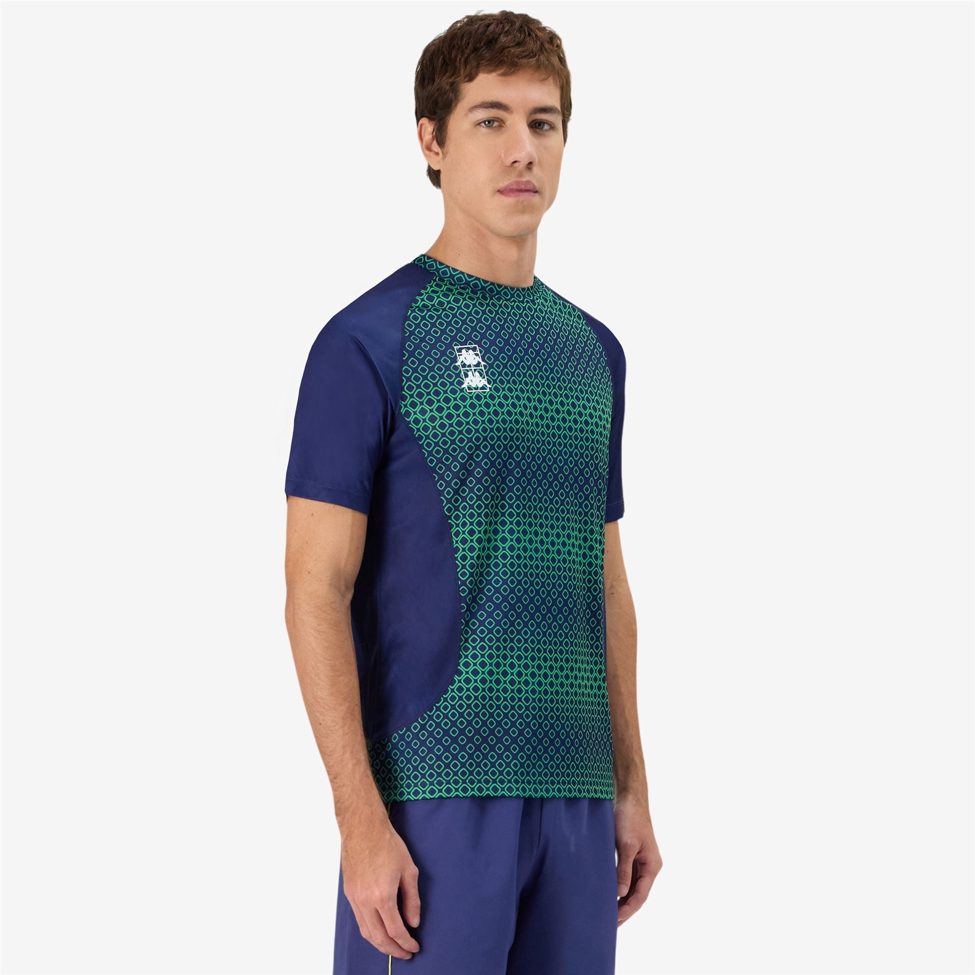 KOMBAT PADEL FUGOSI - Active Jerseys - Shirt - Man - BLUE TWILIGHT-BLUE SAPPHIRE-GREEN FLUO - Image 5