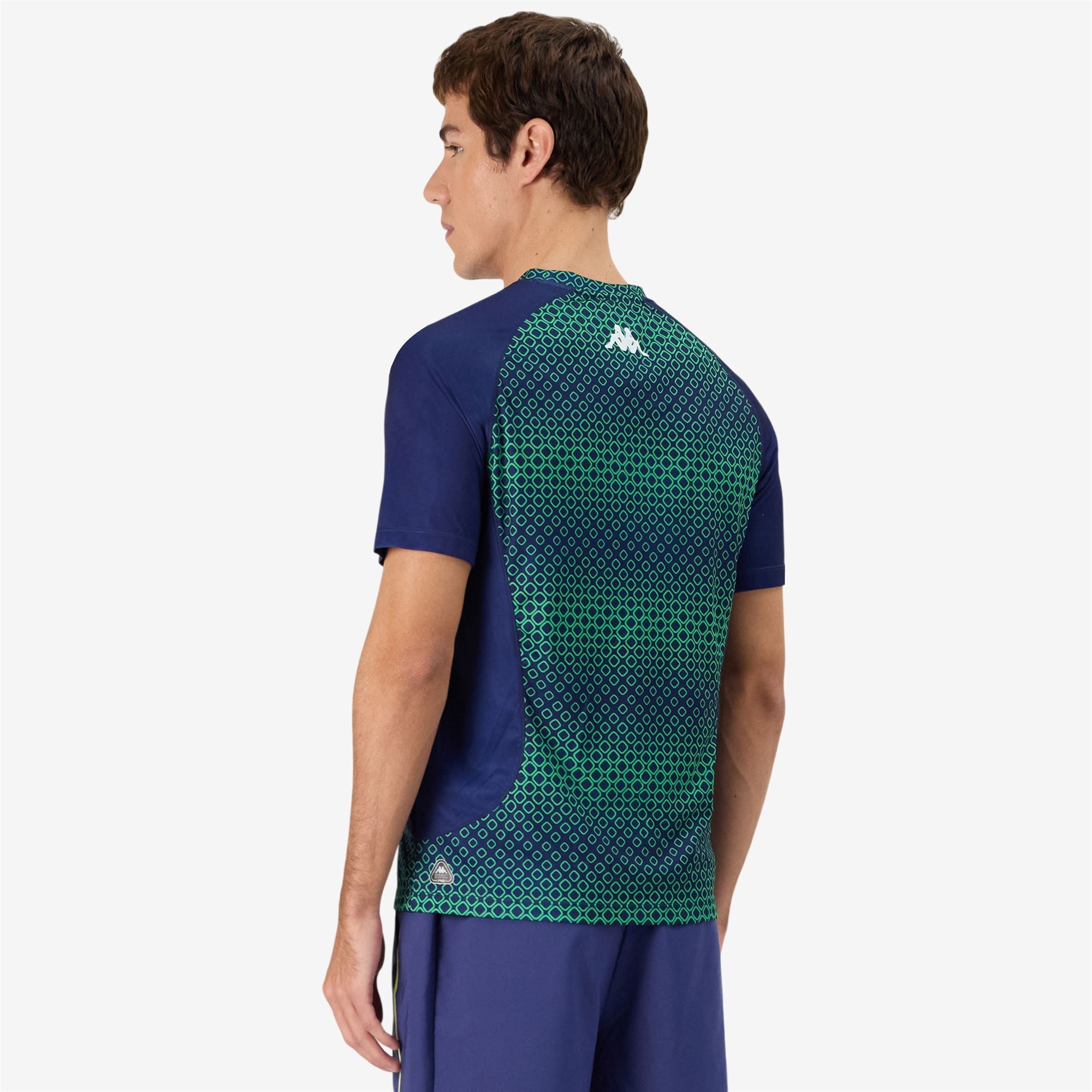 KOMBAT PADEL FUGOSI - Active Jerseys - Shirt - Man - BLUE TWILIGHT-BLUE SAPPHIRE-GREEN FLUO - Image 6