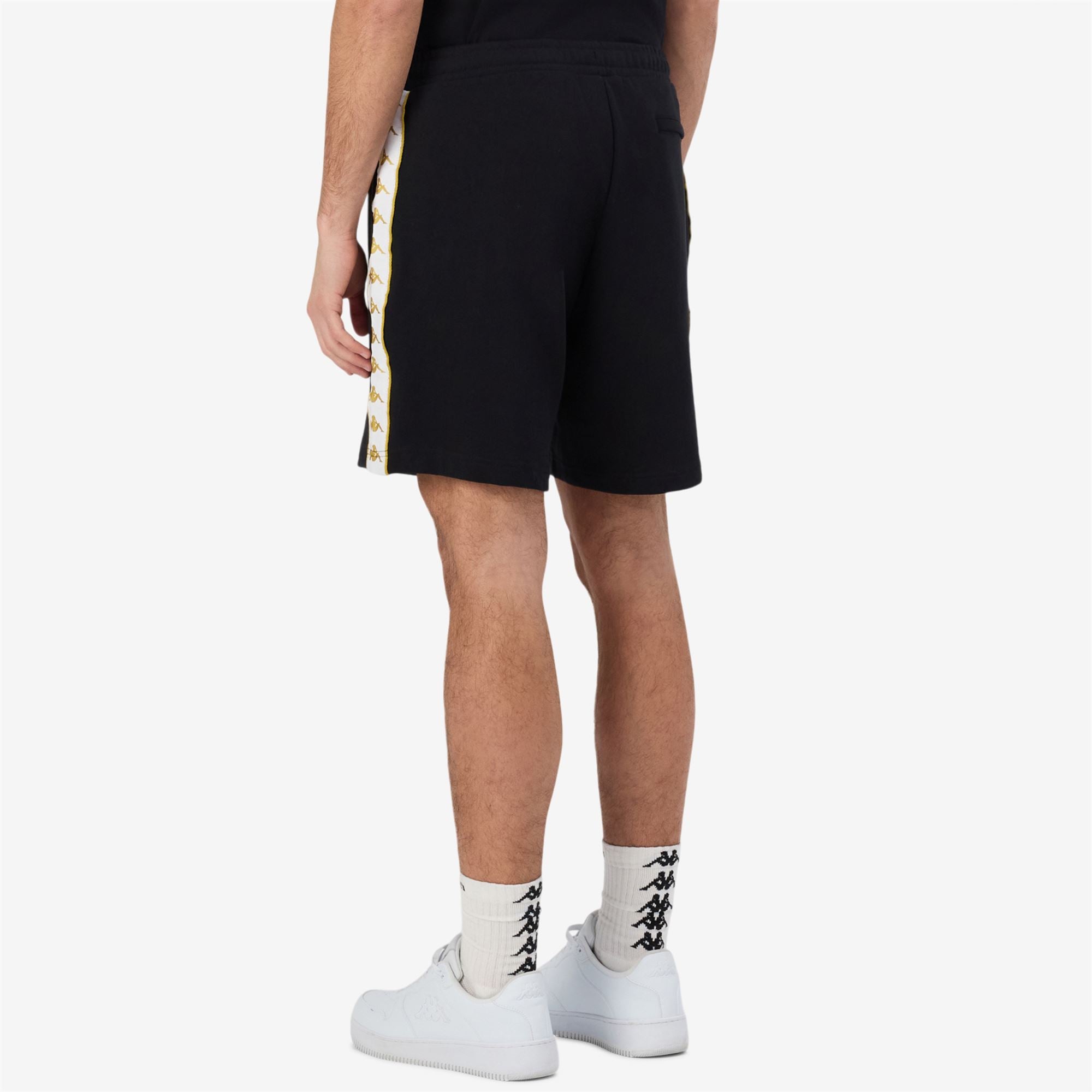 222 BANDA OVIEDO - Shorts - Sport Shorts - Man - BLACK-YELLOW GOLD RICH-WHITE - Image 6