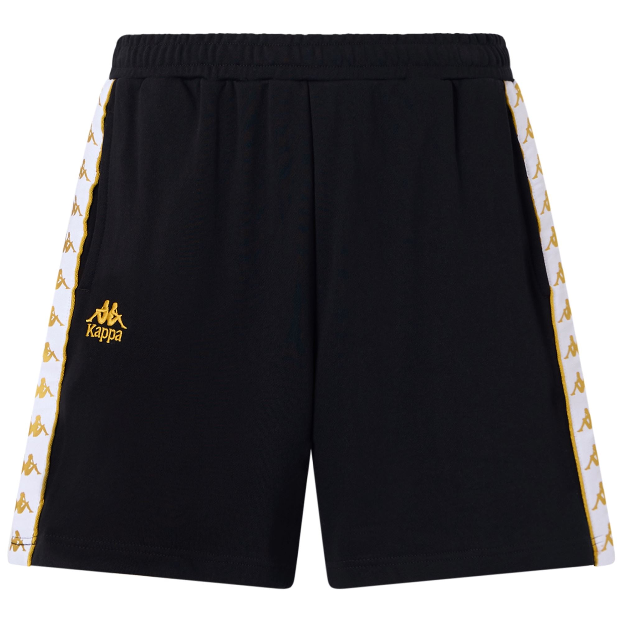 222 BANDA OVIEDO - Shorts - Sport Shorts - Man - BLACK-YELLOW GOLD RICH-WHITE