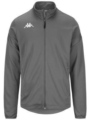 KAPPA4FOOTBALL DOLVIO - Fleece - Jacket - Man - GREY SMOKED
