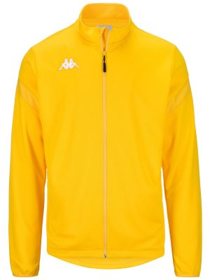 KAPPA4FOOTBALL DOLVIO - Fleece - Jacket - Man - YELLOW CHROME