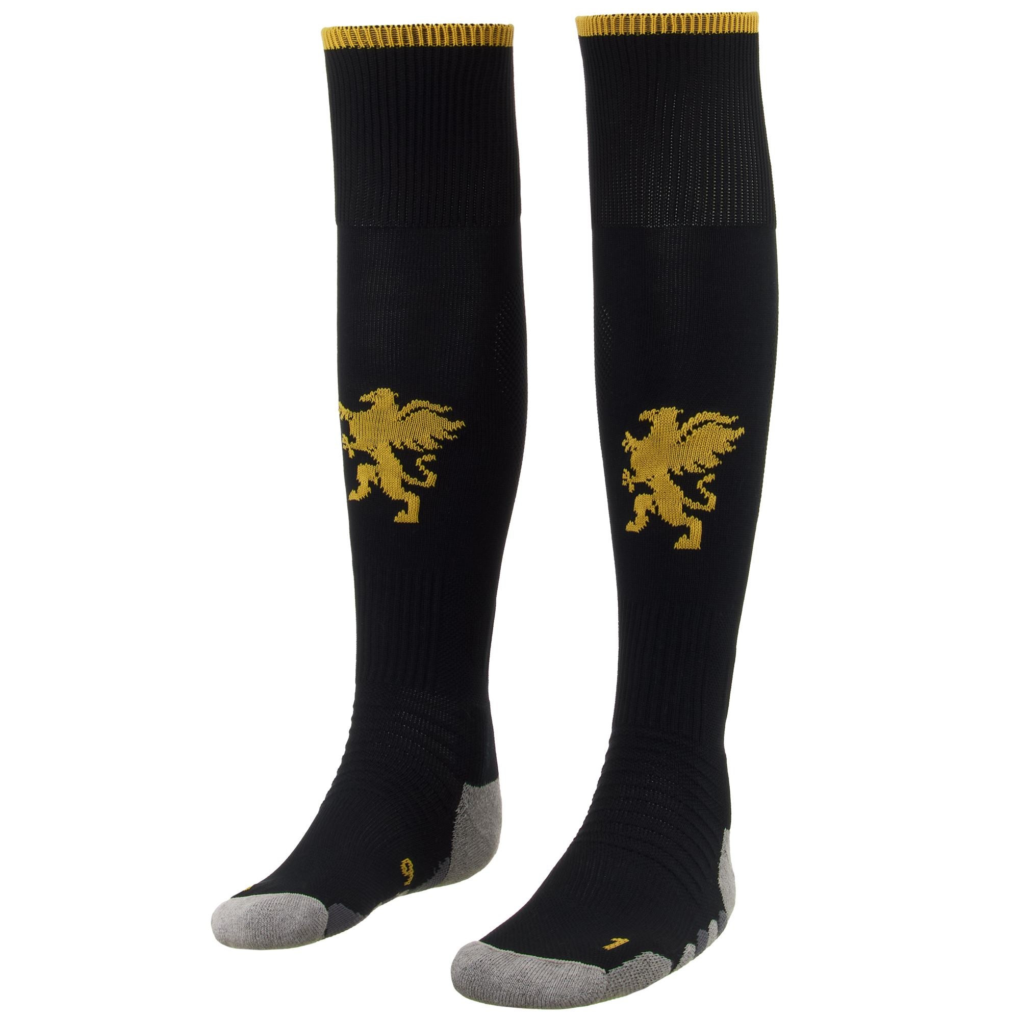 KOMBAT SPARK PRO 1PACK GENOA - Socks - Knee High Sock - Man - BLACK-YELLOW GOLD RICH