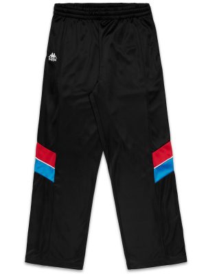 ORESTE - Pants - Sport Trousers - Man - Black-Red Racing-Blue Sea