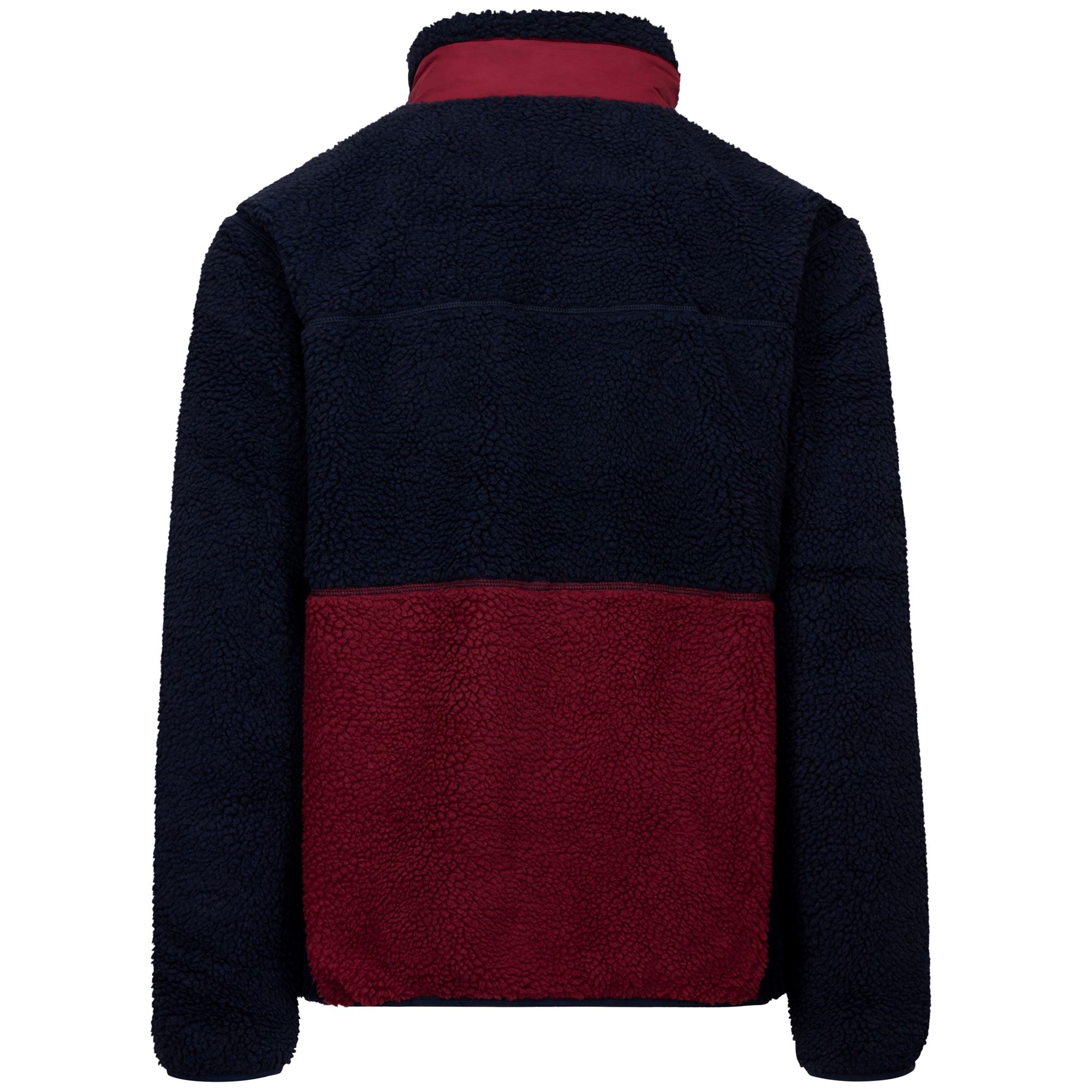 326 US - Fleece - Jacket - Unisex - Blue Baritone-Red Pomegranate - Image 3