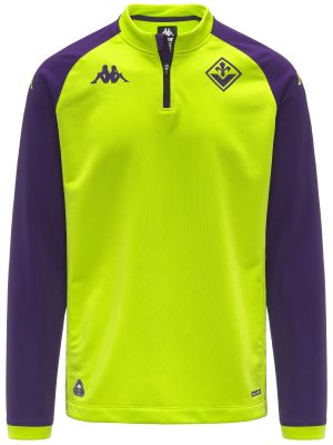 MUZIRA PRO FIORENTINA - Fleece - Jumper - Man - GREEN ACID-VIOLET MD