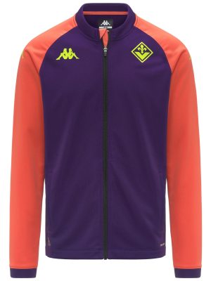 MOXUNA PRO FIORENTINA - Fleece - Jacket - Man - VIOLET MD-RED LIVING