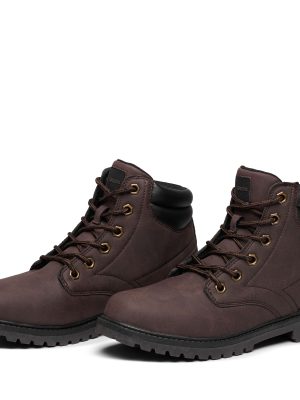 ASTOR - Ankle Boots - Laced - Unisex - BROWN COFFEE
