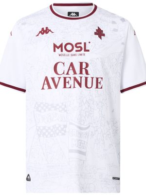 KOMBAT 2026 AWAY FC METZ - Active Jerseys - Shirt - Man - WHITE-RED GRANATA-SPONSOR