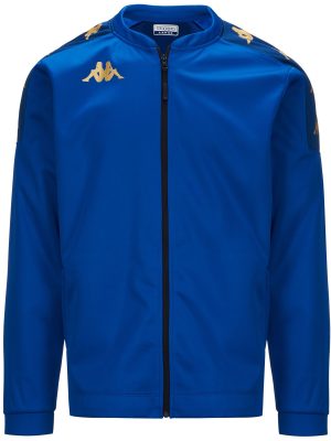 KAPPA4FOOTBALL GIULLIO - Fleece - Jacket - Man - BLUE SAPPHIRE-BLUE MD COBALT