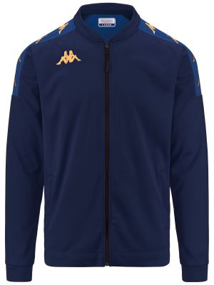 KAPPA4FOOTBALL GIULLIO - Fleece - Jacket - Man - BLUE MARINE-BLUE MD COBALT