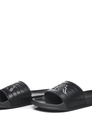 LOGO  NOLES - Flip-Flops - Stripe - Unisex - BLACK-WHITE