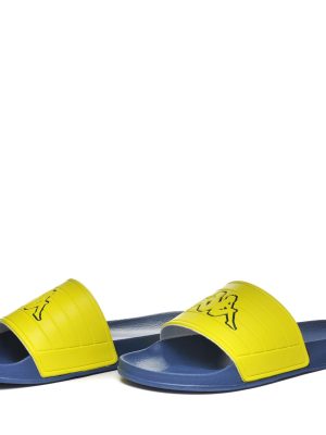 LOGO  NOLES - Flip-Flops - Stripe - Unisex - BLUE SEA-GREEN LIME